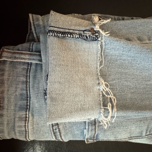 Light Blue Distressed Women's STS Blue Ankle Raw Hem Skinny Jeans.sized 25 - Picture 5 of 8